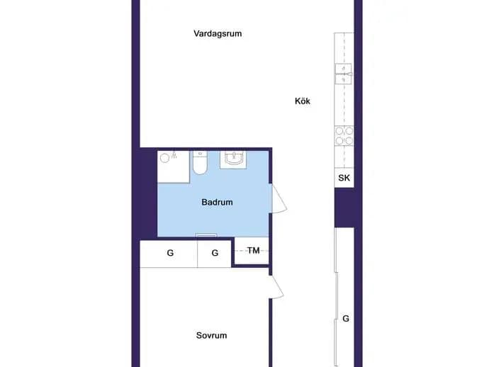 Floor plan for Fribordsgränd 5