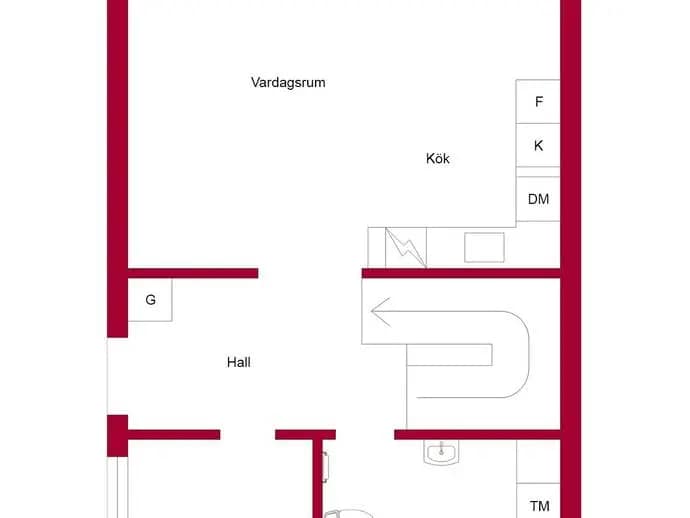 Floor plan for Runstens byväg 82