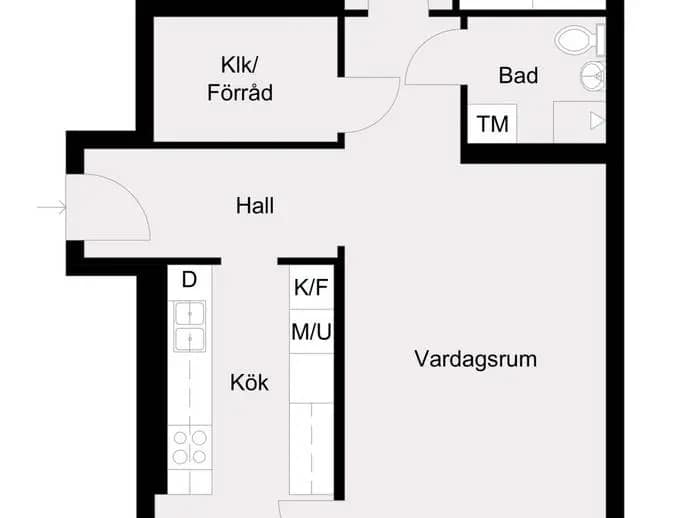 Planritning för Gränsvägen 16