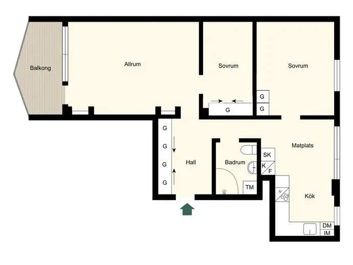 Floor plan for Tvillingarnas gata 331