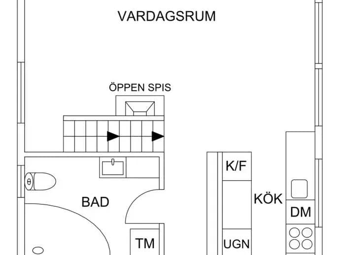Floor plan for Vinkelvägen 45