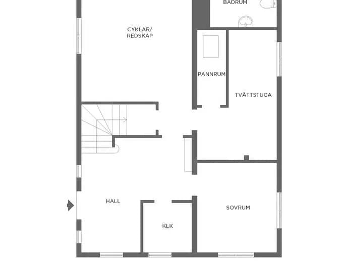 Floor plan for Dicksons väg 18