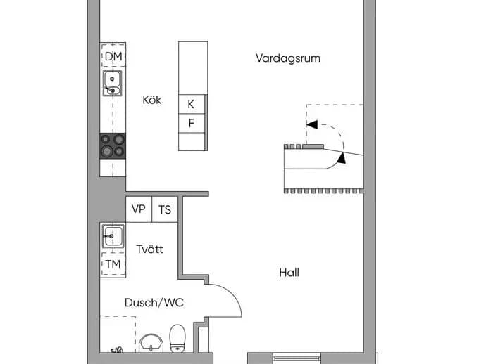 Planritning för Lärarinnevägen 31