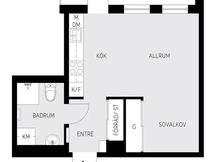 Floor plan for Gaffelseglet 25