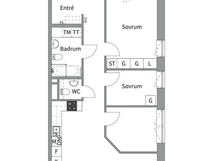 Floor plan for Polcirkelvägen 12