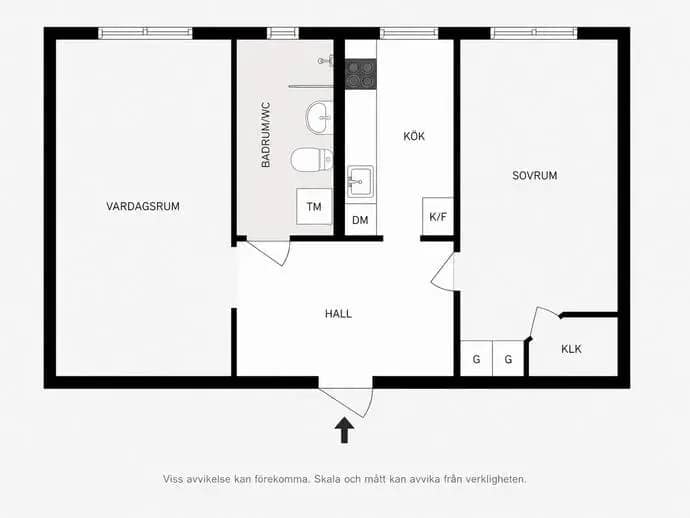 Planritning för Vallavägen 199