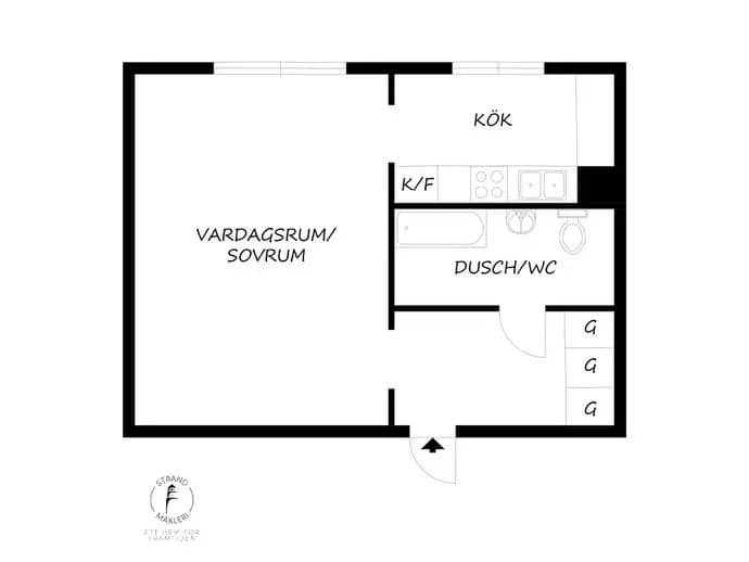 Floor plan for Tvillingarnas gata 334
