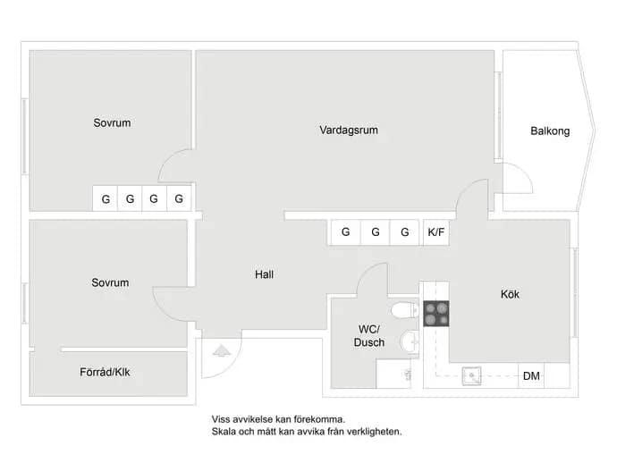 Floor plan for Vattumannens gata 133
