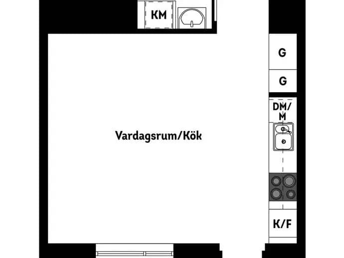 Planritning för Edla Sofias gata 14