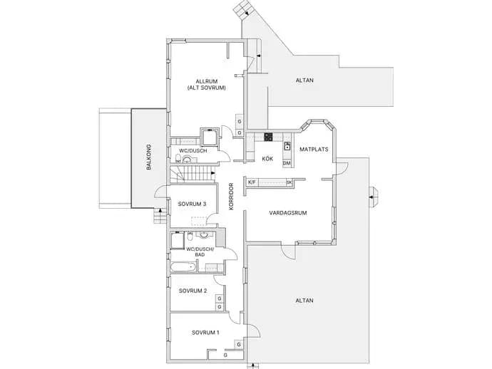 Planritning för Kolstigen 8