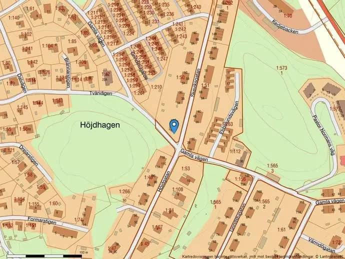 Planritning för Skeviksgatan 1B