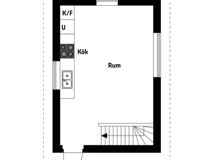 Floor plan for Torsby krokväg 2C