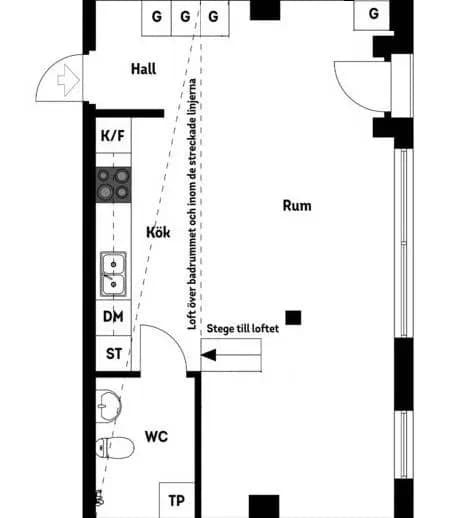 Floor plan for Stig Lindbergs gata 17A