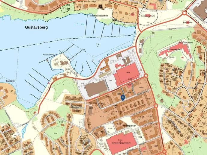 Planritning för Stig Lindbergs gata 19B