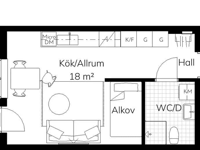 Floor plan for Kastellgränd