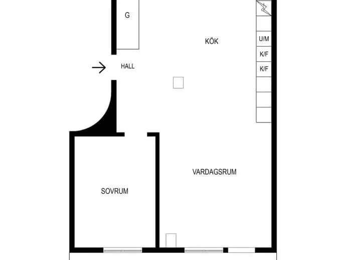 Floor plan for Vänortsstråket 55A