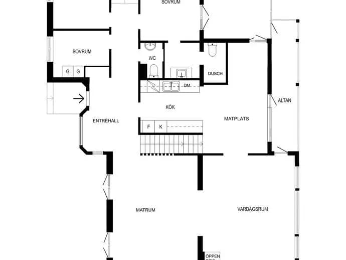 Planritning för Brunkebergsåsen 24A