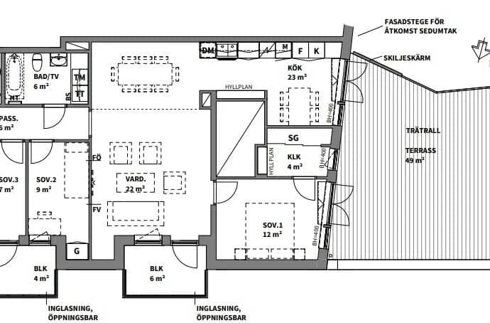 Floor plan for Turebergs allé 33
