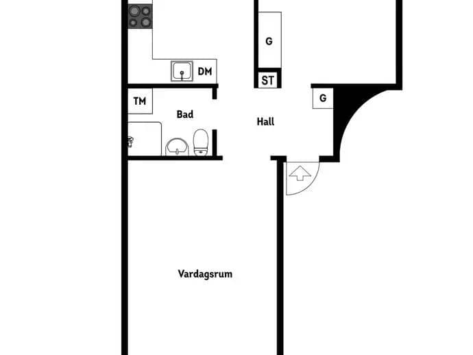 Planritning för Flintlåsvägen 16