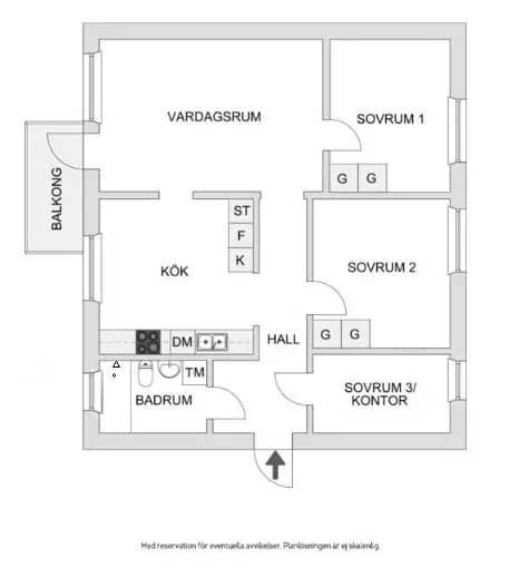 Floor plan for Celsings Väg 39