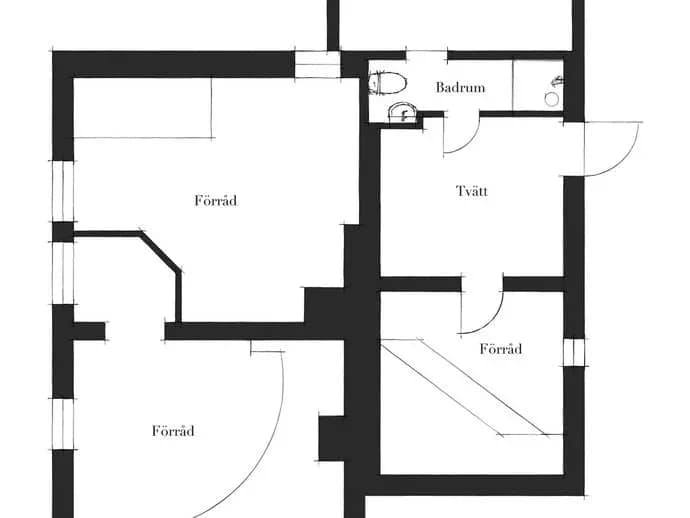 Planritning för Häckvägen 3