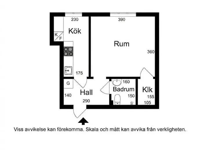Floor plan for Stockholmsvägen 2A