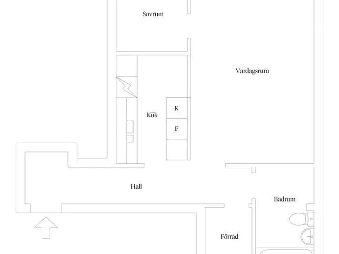 Floor plan for Fornhöjdsvägen 54