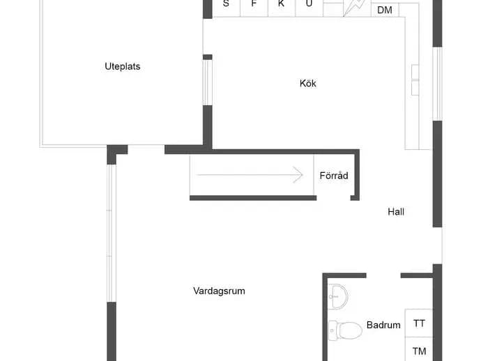 Planritning för Skolvägen 5A
