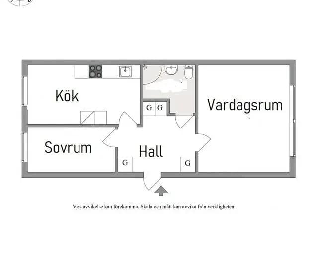 Planritning för Granövägen 52