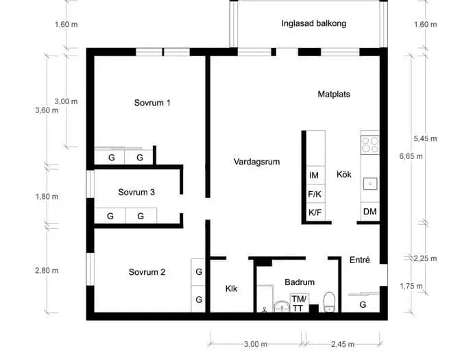 Planritning för Fornhöjdsvägen 62