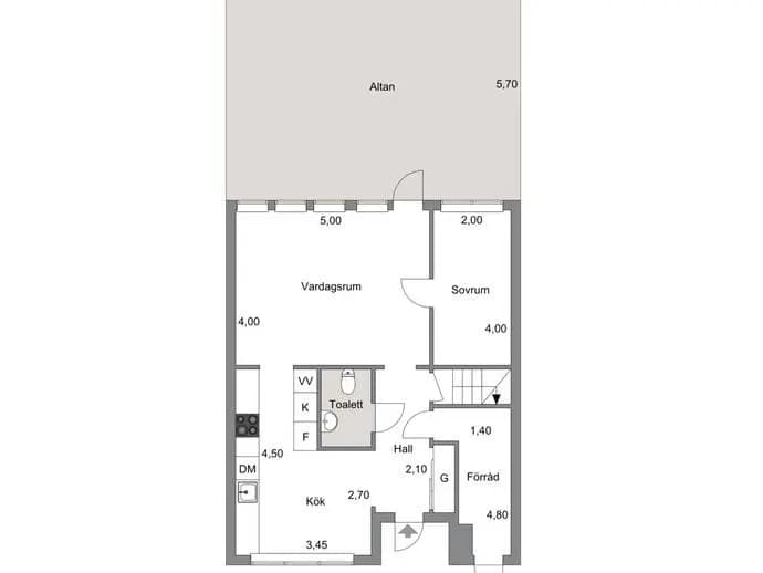 Planritning för Kvarstavägen 67