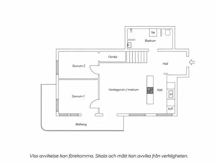 Planritning för Västra Kanalgatan 9