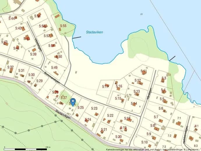 Planritning för Stadanvägen 26