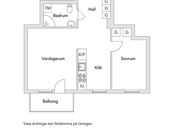 Planritning för Täppgatan 28A