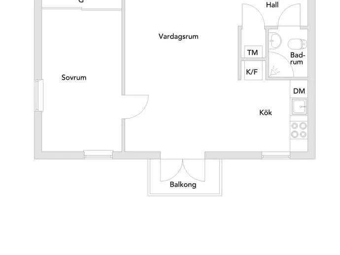 Planritning för Erik Dahlbergs väg 34