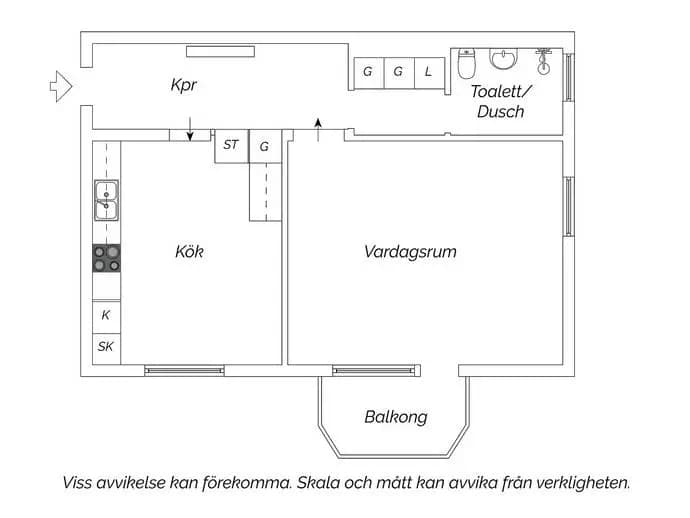 Planritning för Bergsgatan 17