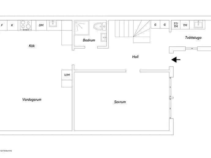 Planritning för Glasyrstigen 30