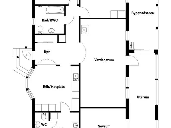 Planritning för Översättravägen 42