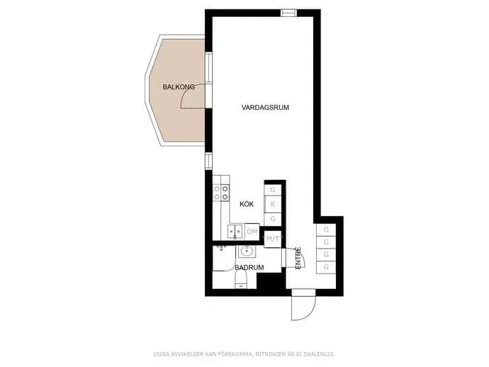 Planritning för KANALVÄGEN 22