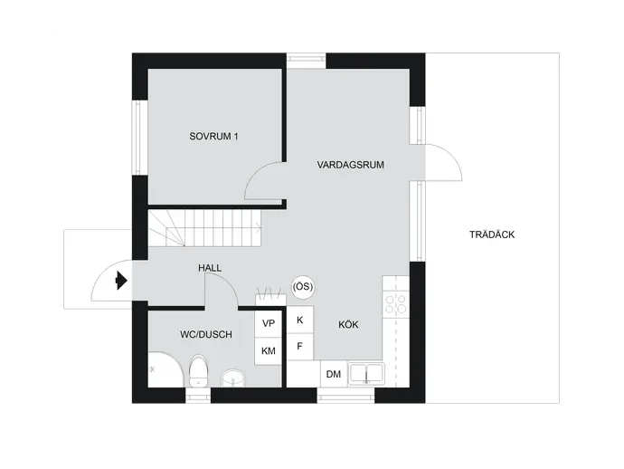 Floor plan for Västansjövägen 66