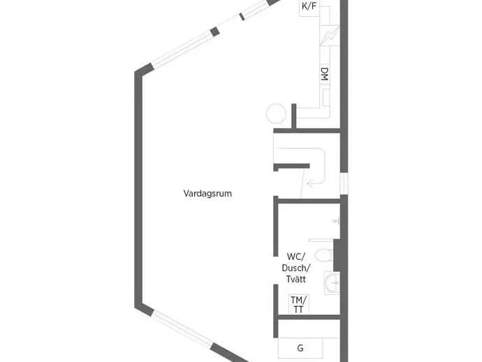 Floor plan for Grundviksvägen 6C