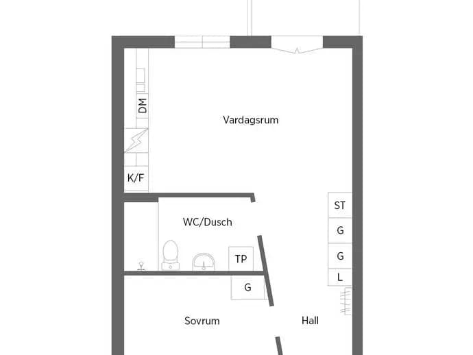 Floor plan for Långsjöängen 12B