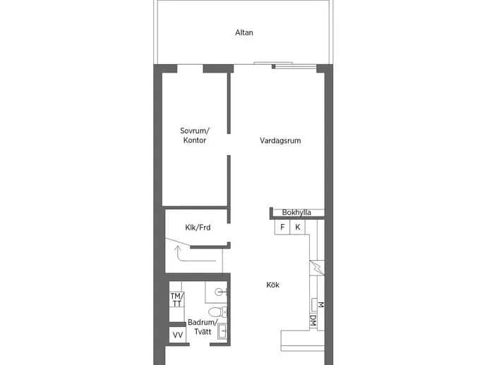 Floor plan for GENERALSVÄGEN 116B