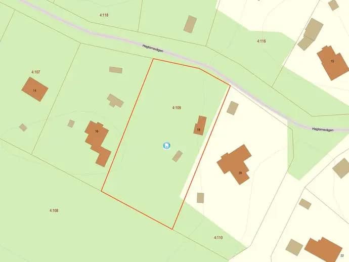 Floor plan for Hagtornsvägen 18
