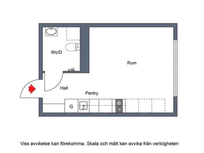 Floor plan for Flyginfarten 14A