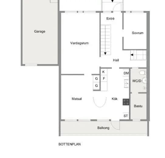 Planritning för Stängselvägen 38