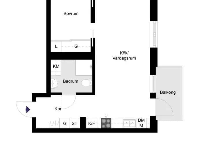 Floor plan for Barkarbyvägen 91
