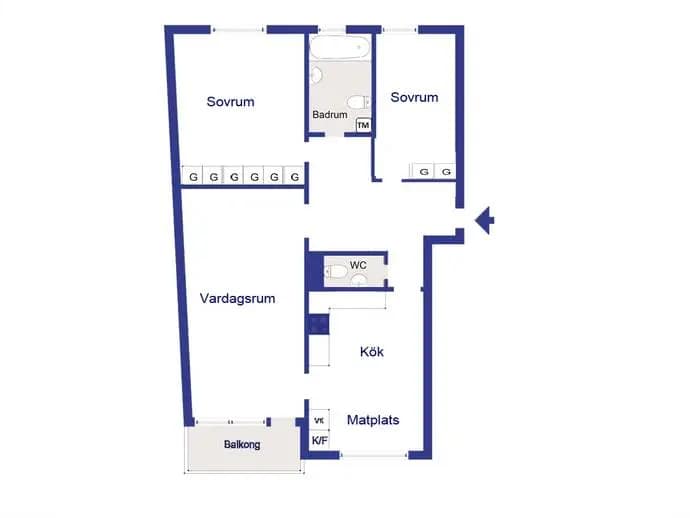 Floor plan for Legendvägen 15