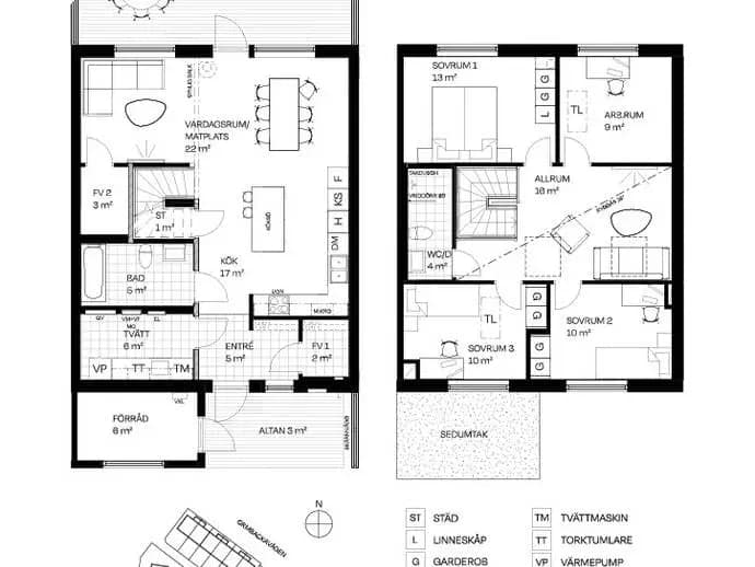 Floor plan for Ormbackagränd 110