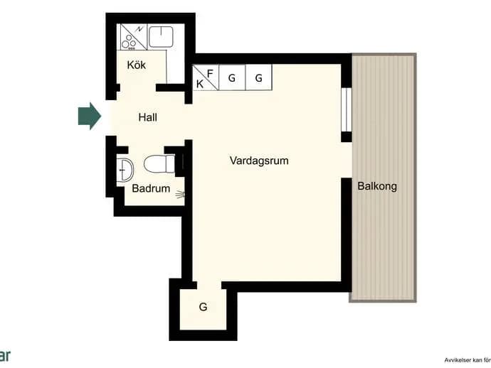 Planritning för Fågelsången 4